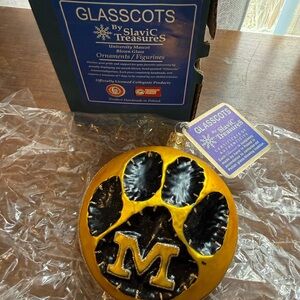 University of Missouri Glass Ornament  by Glasscots Vintage